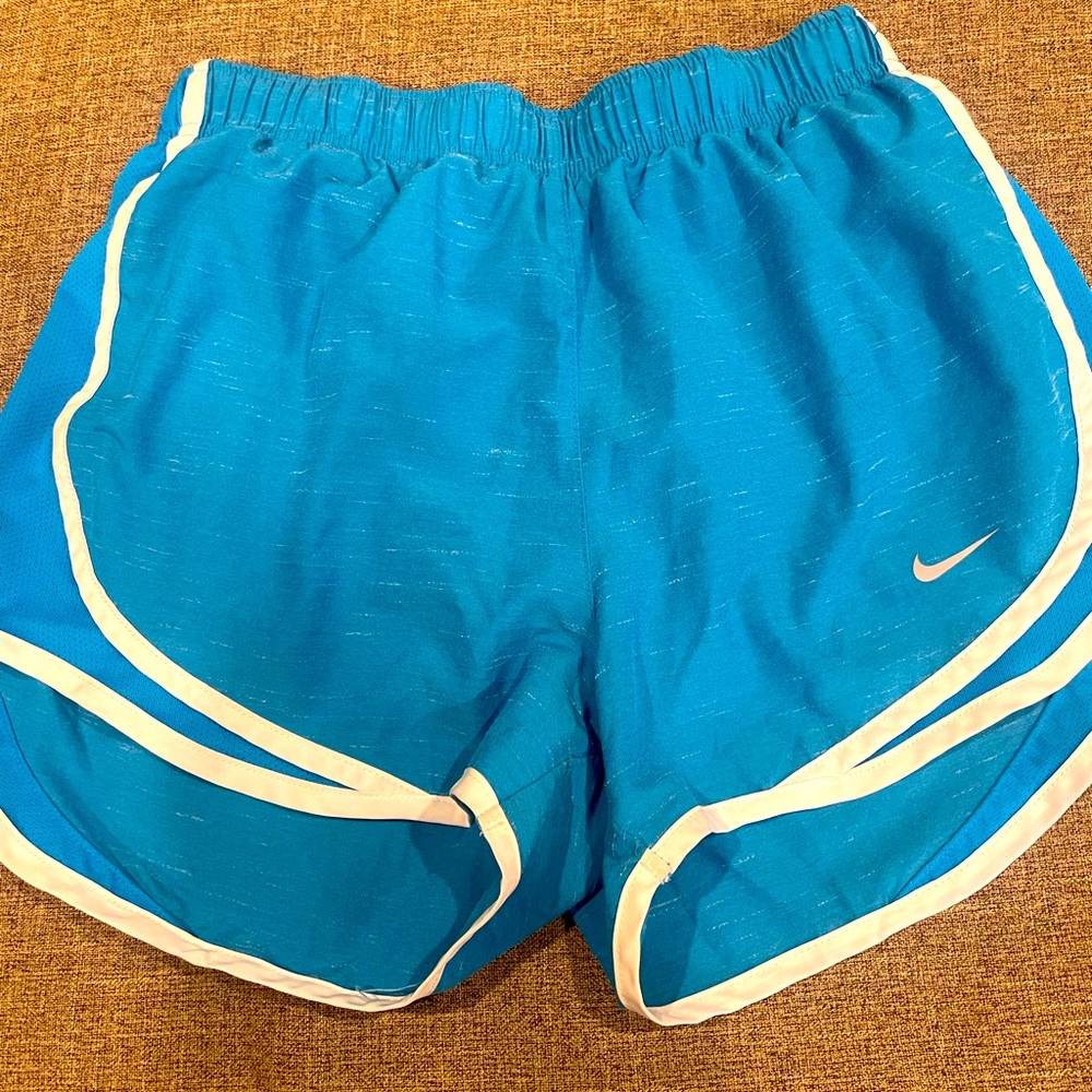 Nike Dri-FIT Women's Blue Tempo Track Shorts - Medium